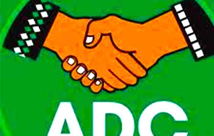 Political protest in Nigeria symbolizing leadership dispute