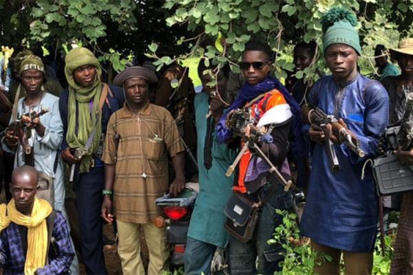 Nigerian digital creator English Alhaji speaking in a video about alleged threats from bandits