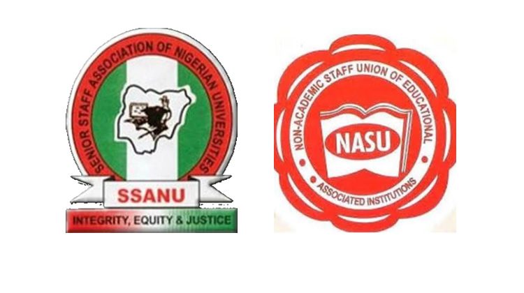 SSANU and NASU members during university strike meeting